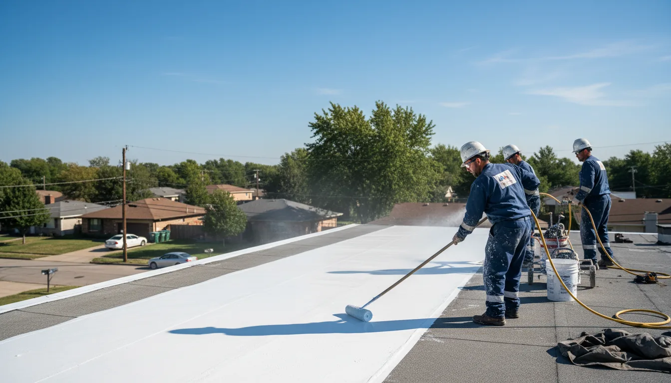 Commercial roof coating in Holland, IA near me